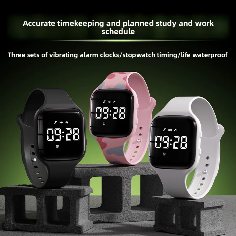 Kids LED Digital Silent Vibrat - Smartwatch Watches For Kids 评论和价格