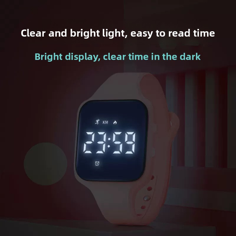Kids LED Digital Silent Vibrat - Smartwatch Watches For Kids 评论和价格