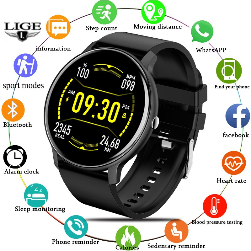 LIGE Brand Smart Watch Women M - Smartwatch Watches Brands For Women 评论和价格