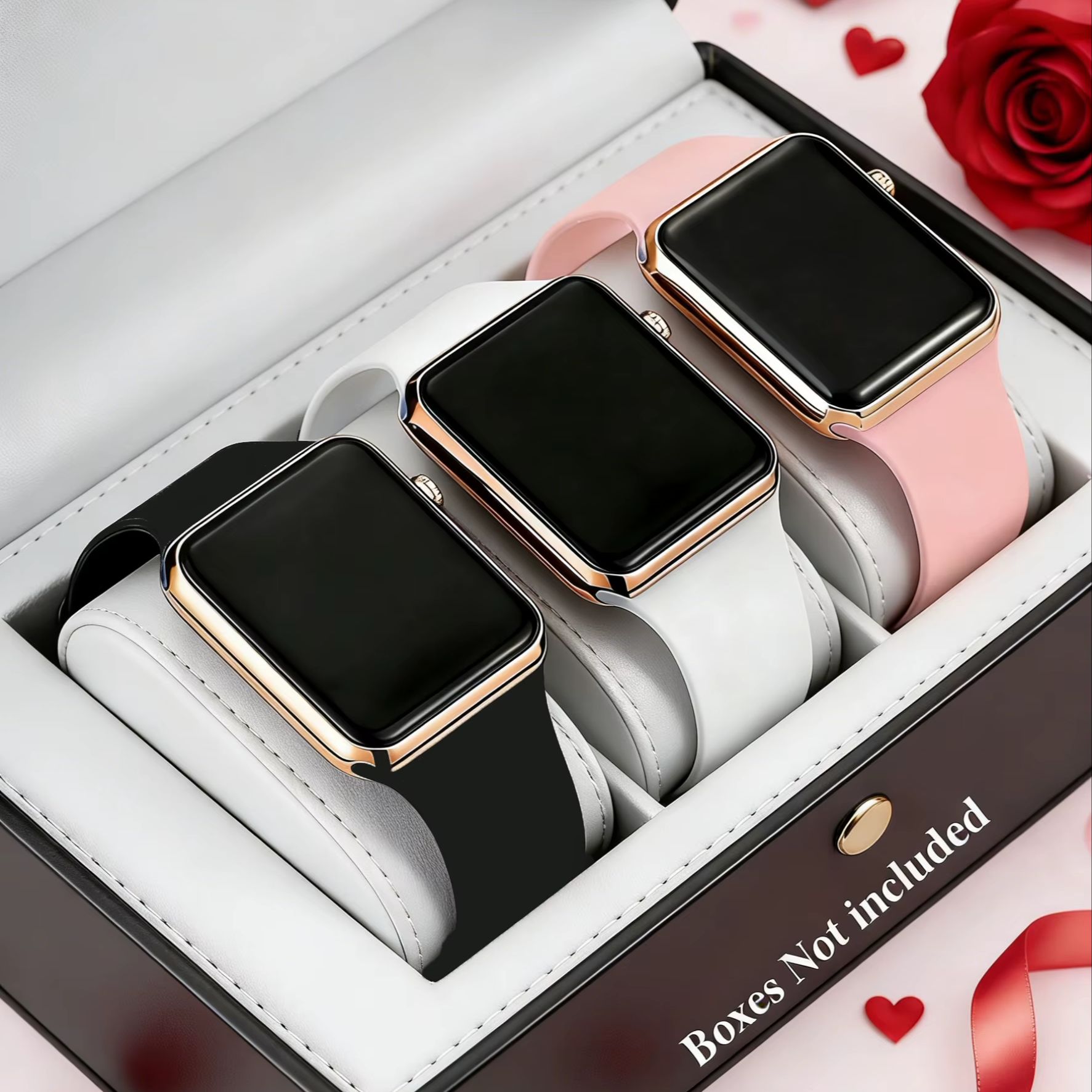 3-Piece Set of Cute and Stylis - Smartwatch Watches For Girls 评论和价格
