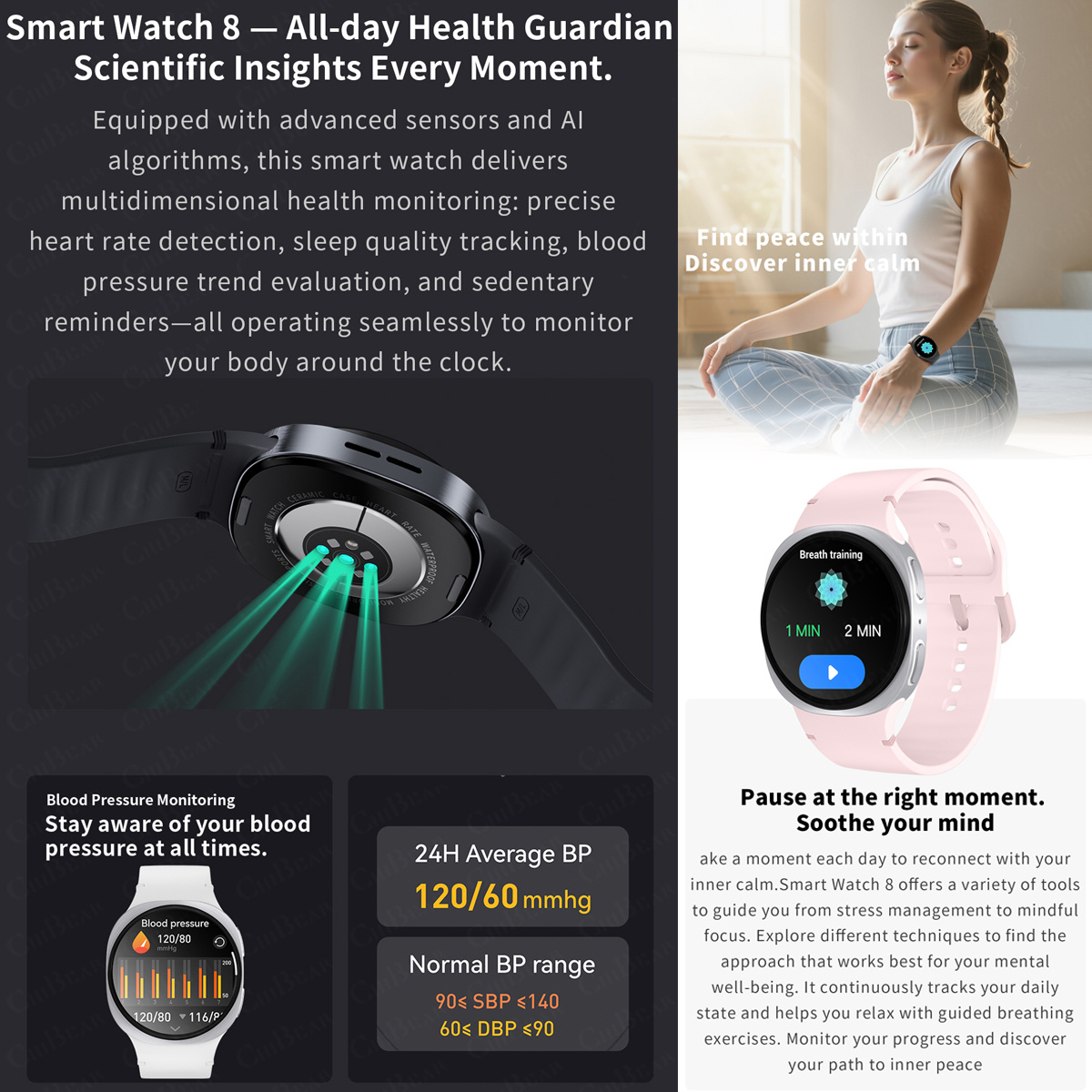 2026 New Watches 8 Mini GPS Tr - Smartwatch Watches For Women With Gps 评论和价格