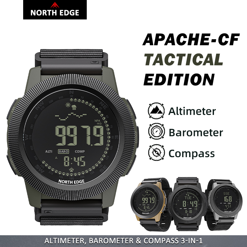NORTH EDGE APACHE-CF Men Digit - Altimeter Compass Watch 评论和价格