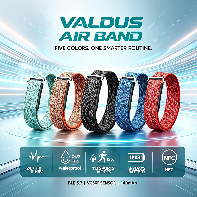 VALDUS Air Band Smart Bracelet - Smartwatch Watches Price 评论和价格