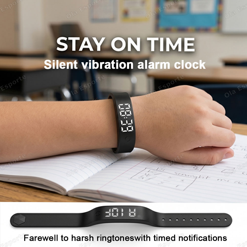 Vibrating Alarm Clock Watch He - Smartwatch Watches Price 评论和价格