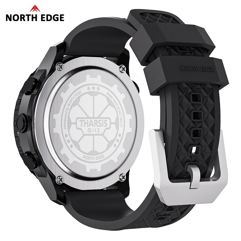 NORTH EDGE THARSIS Men Carbon  - Altimeter Compass Watch 评论和价格